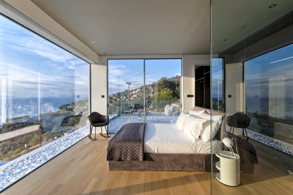 Location villas privées Gréce chambre