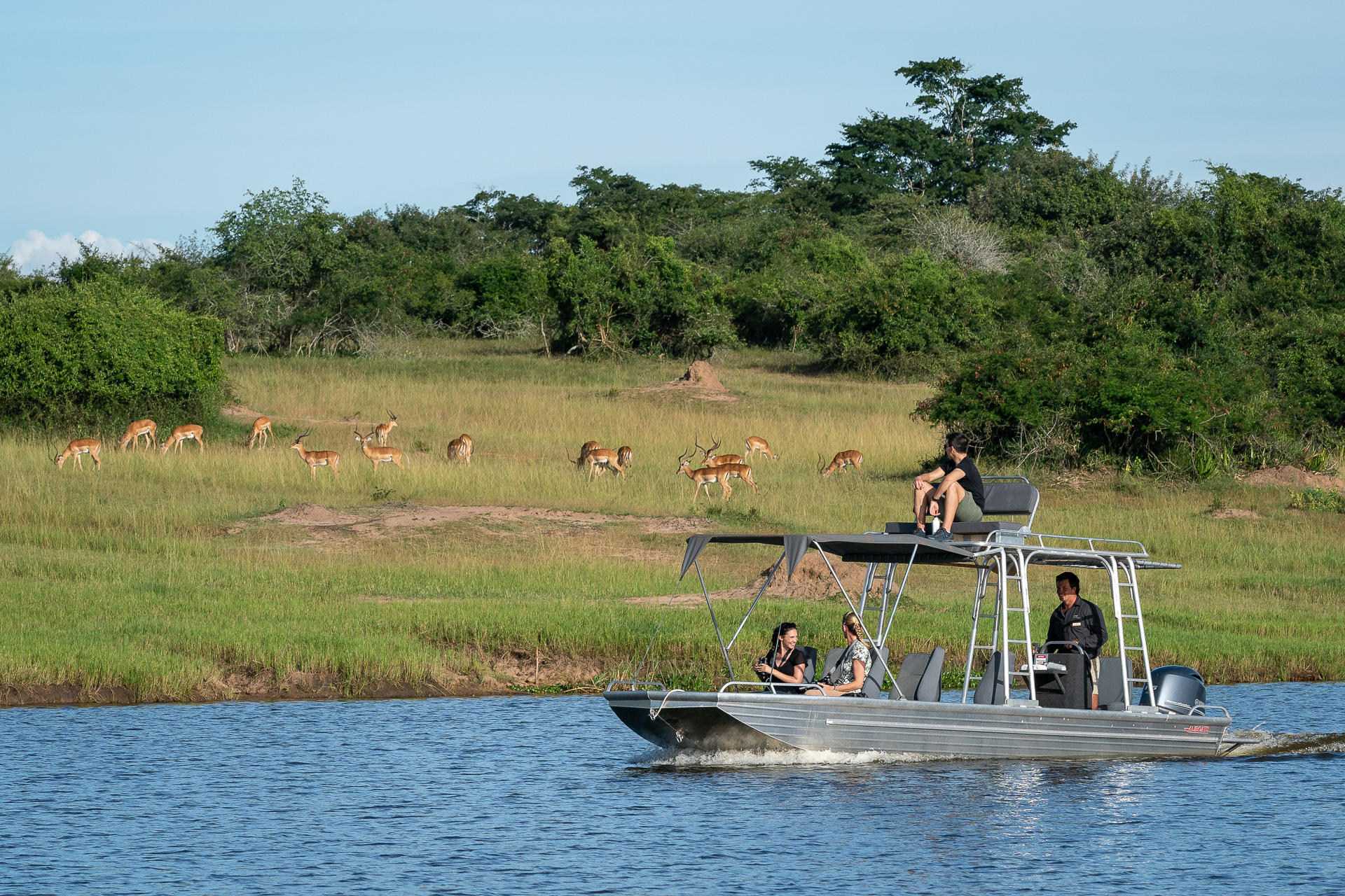 Magashi camp rwanda bateau