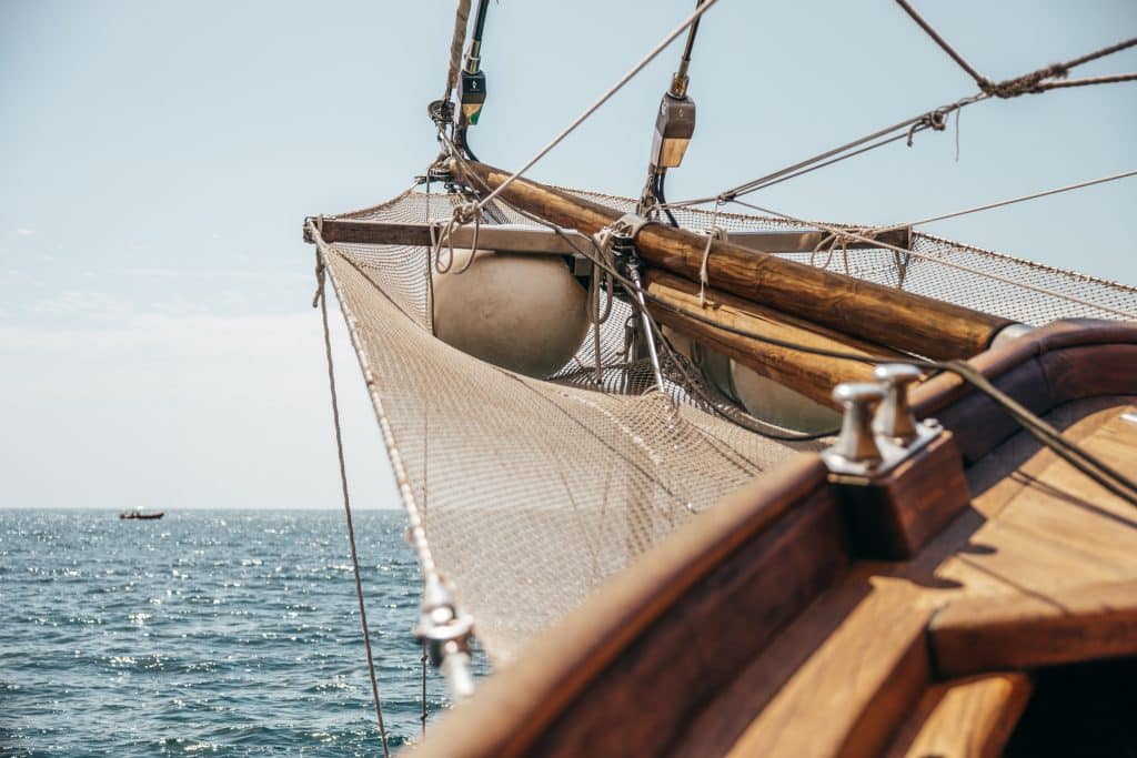 View,From,A,Old,Sailing,Boat,In,Mallorca