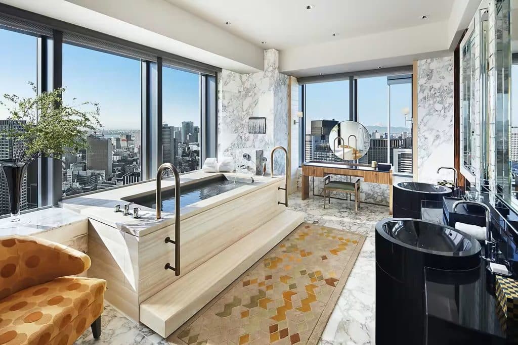Mandarin oriental Tokyo Japon salle de bain