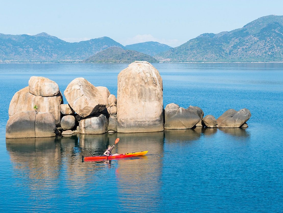 Mumbo island malawi kayak