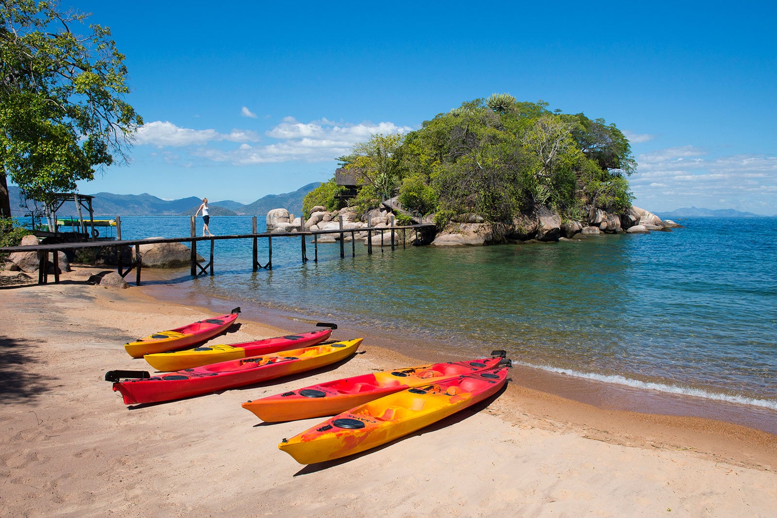 Mumbo island malawi kayak plage