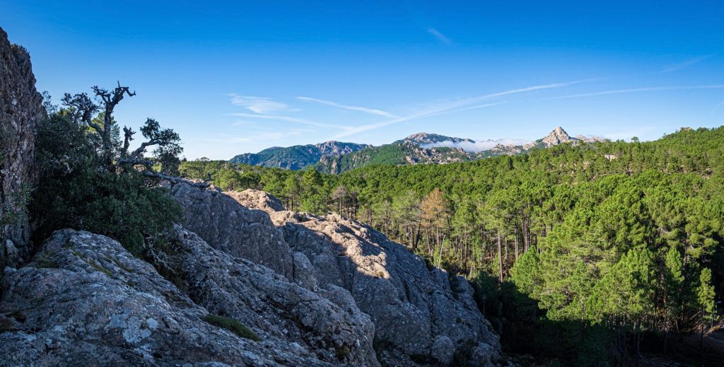 Mountain,Punta,Di,U,Diamante,,Lac,De,L'ospédale,,Alta,Rocca,
