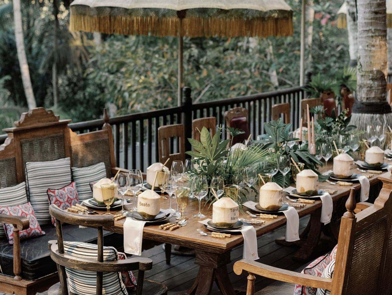 Restaurant terrasse Capella Ubud Bali Indonésie