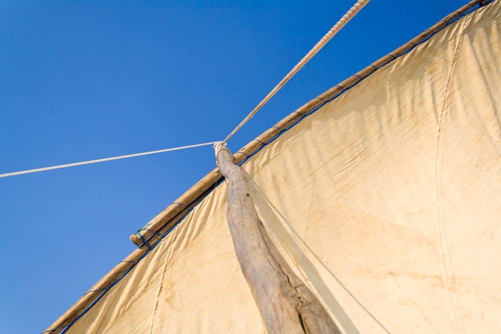 Sail,Of,Malagasy,Traditional,Outrigger,Canoe