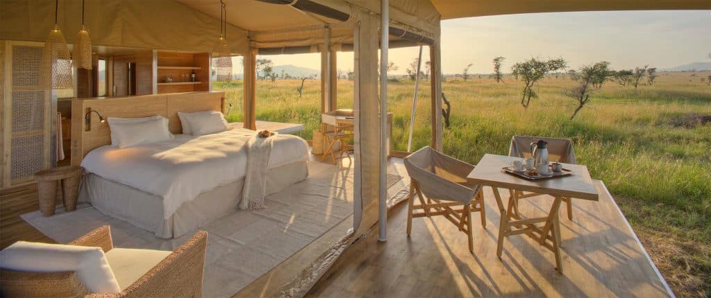 Roving Bushtops tanzanie tente chambre