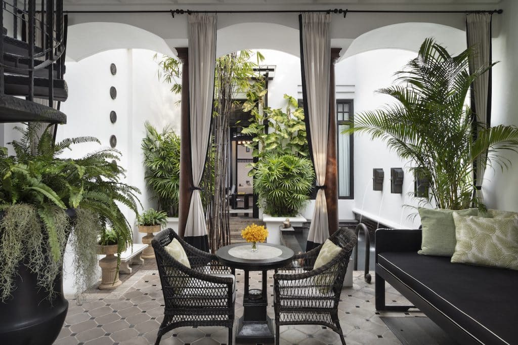 Salon extérieur Pool Villa Siam Hotel Bangkok Thaïlande
