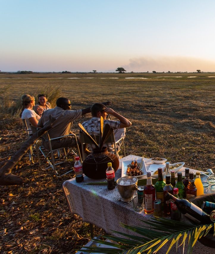 Shumba camp Zambie déjeuner brousse