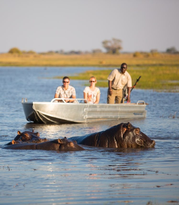 Shumba camp Zambie safari bateau