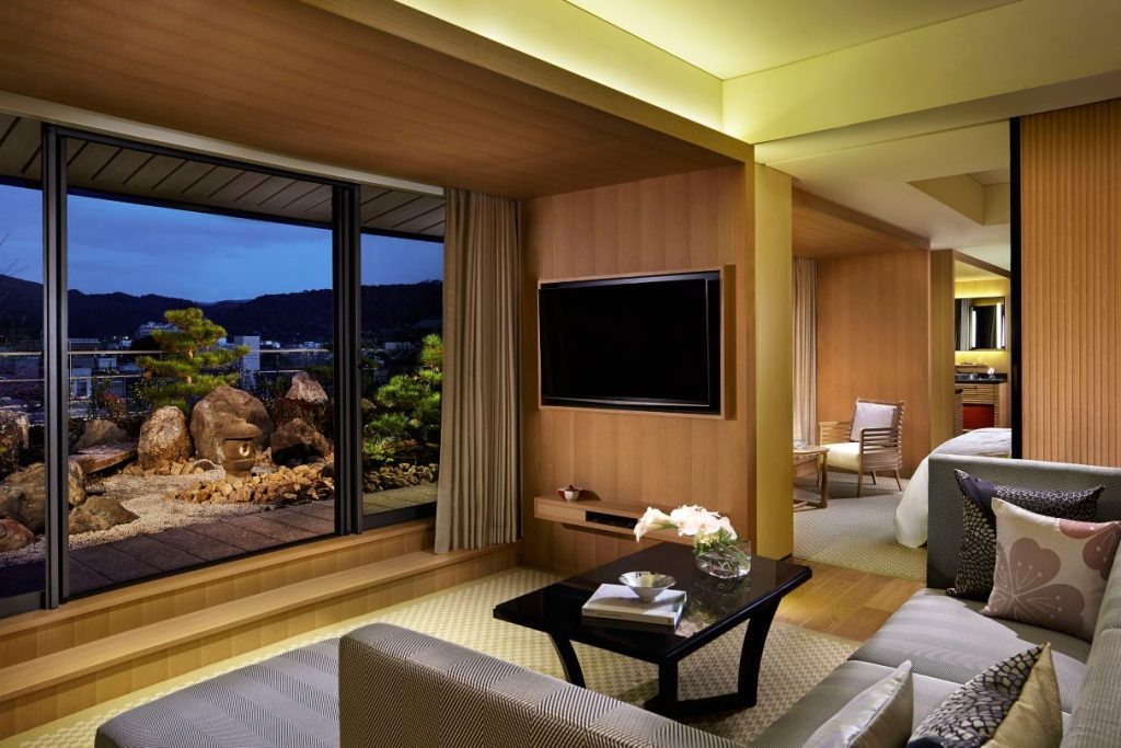 The Rits Carlton Kyoto Japon salon vue