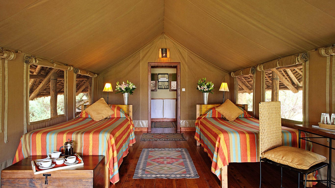 Tortilis camp Kenya chambre double