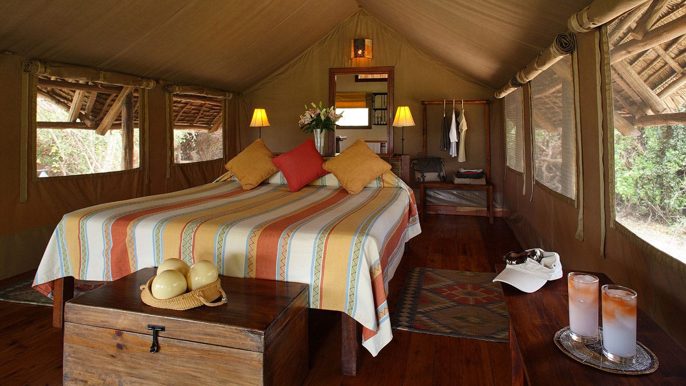 Tortilis camp Kenya chambre