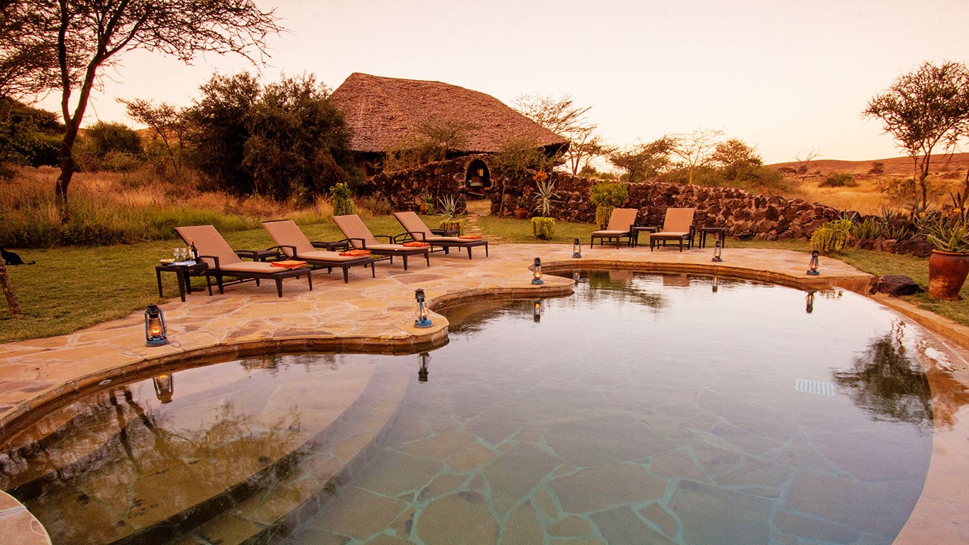 Tortilis camp Kenya piscine
