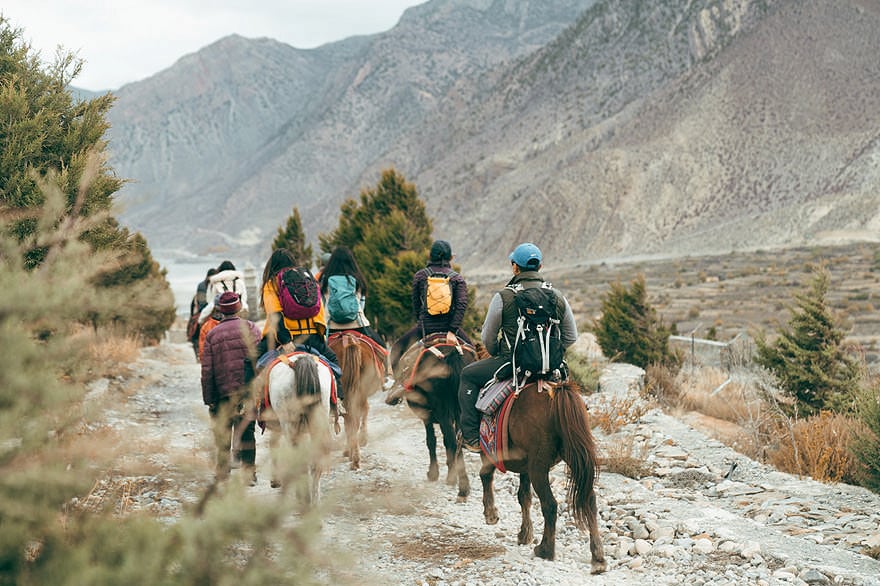 cheval équitation Shinta Mani Mustang Népal