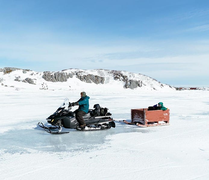 Fogo Island Inn expédition motoneige Canada