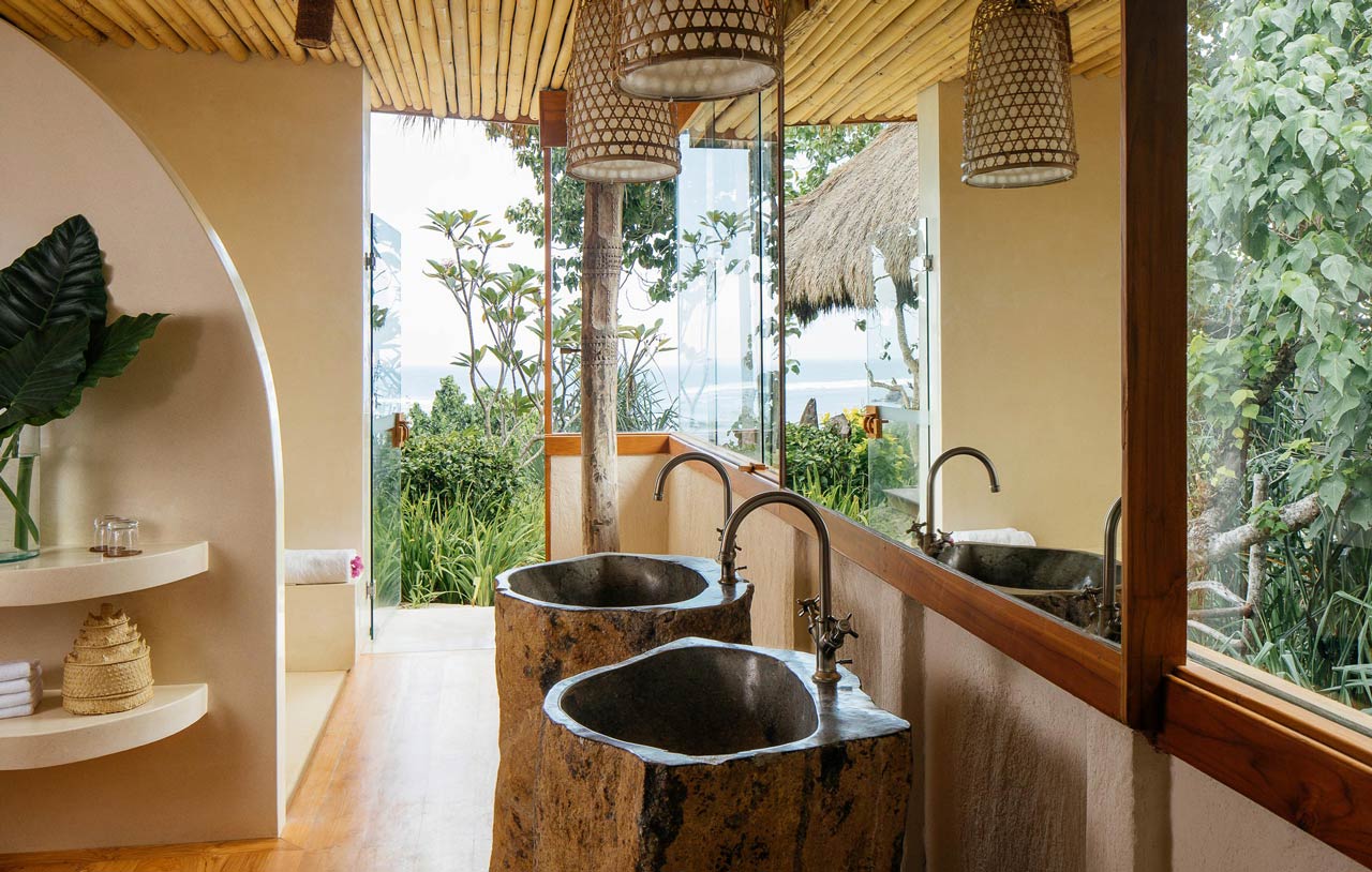 Nihi Sumba Indonésie et Bali salle de bain