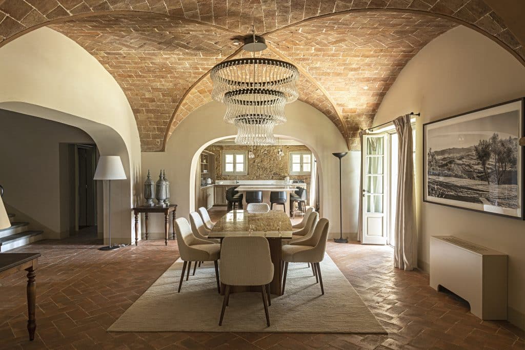 Castelfalfi Italie villa Bianci salon