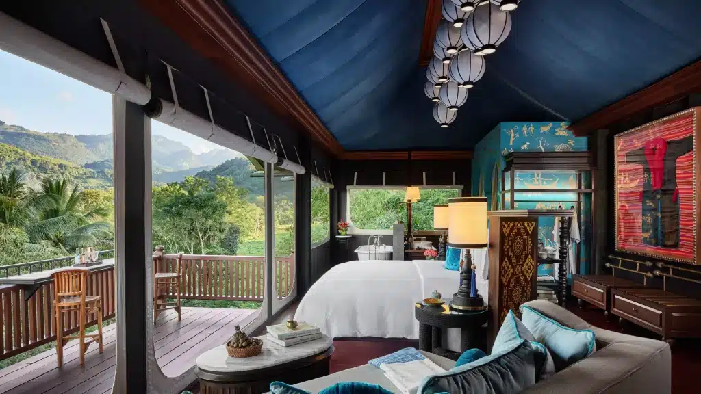 Rosewood Luang Prabang Laos suite dans les collines avec vue