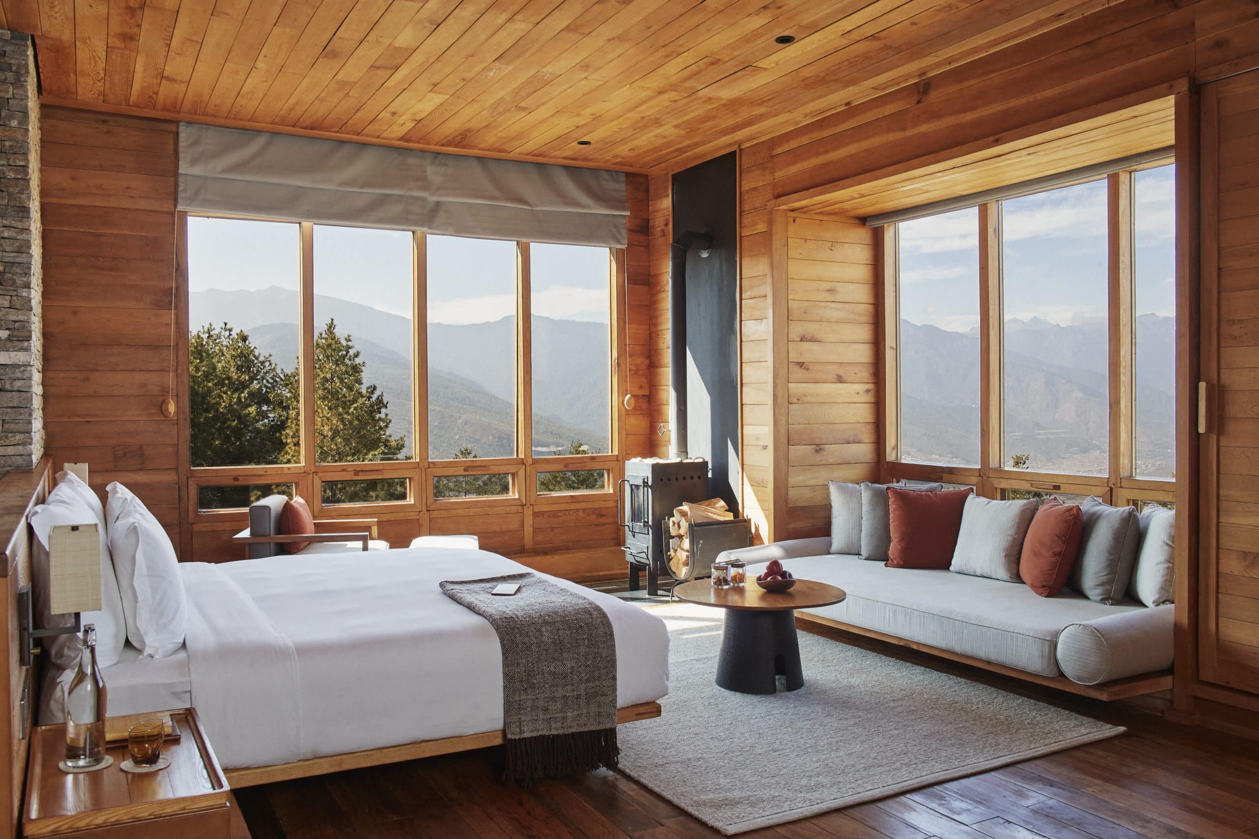 chambre avec vue suite Six Senses Paro Bhoutan