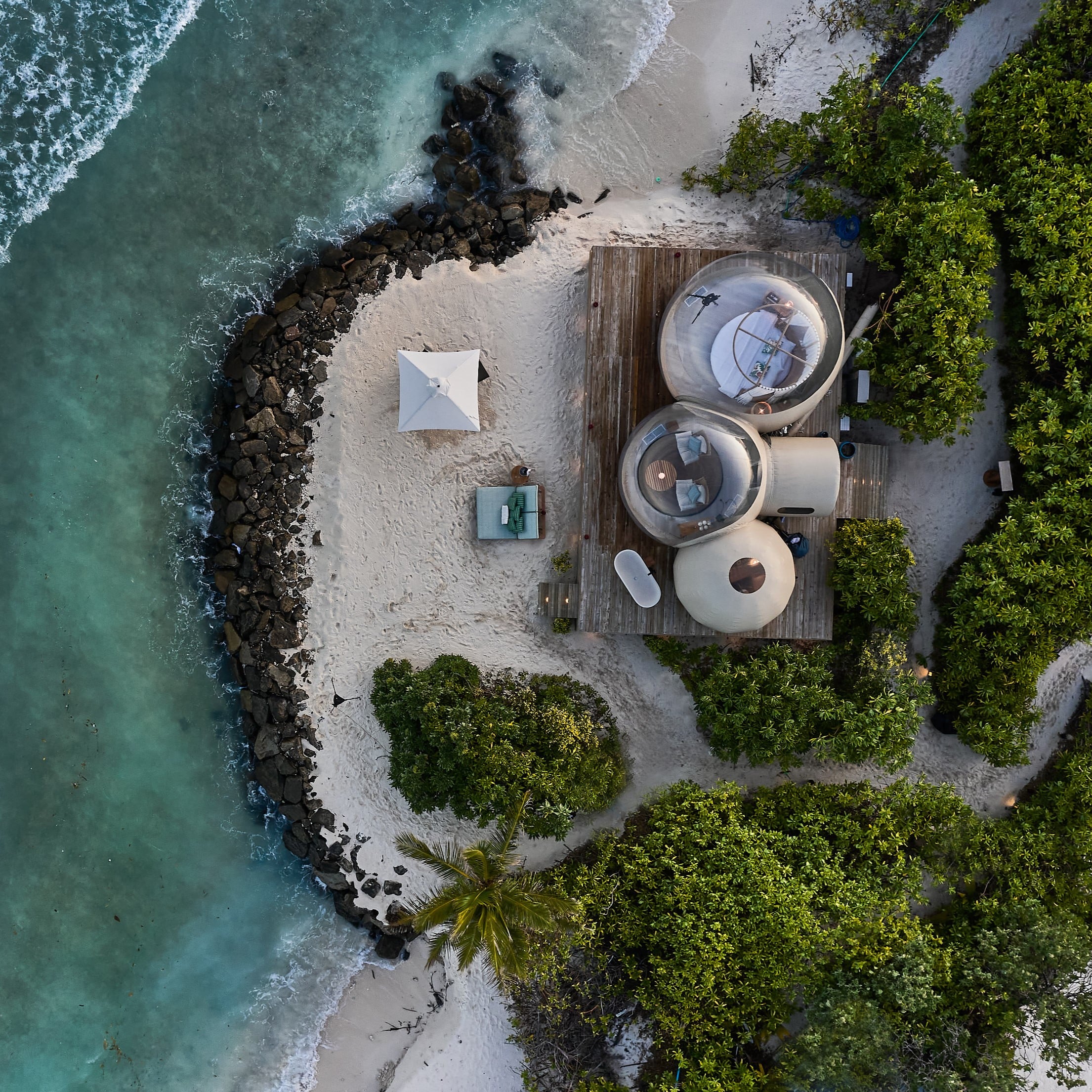 Finolhu Baa Atoll Maldives expérience chambre bulle
