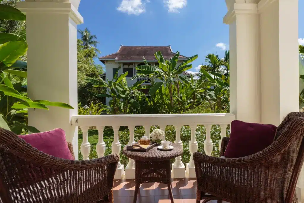 The Luang Say Residence Laos terrasse privée chambre
