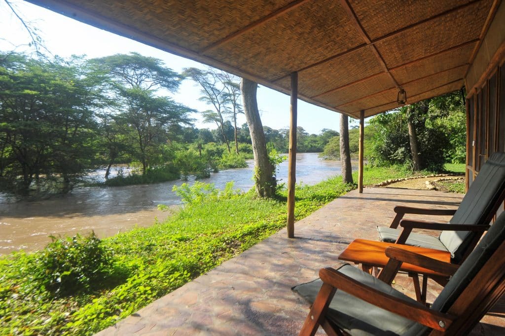 Ishasha Camp Ouganda vue des chambres
