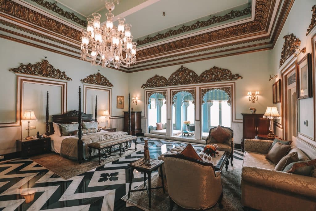 Taj Lake Palace Inde du nord grande suite royale