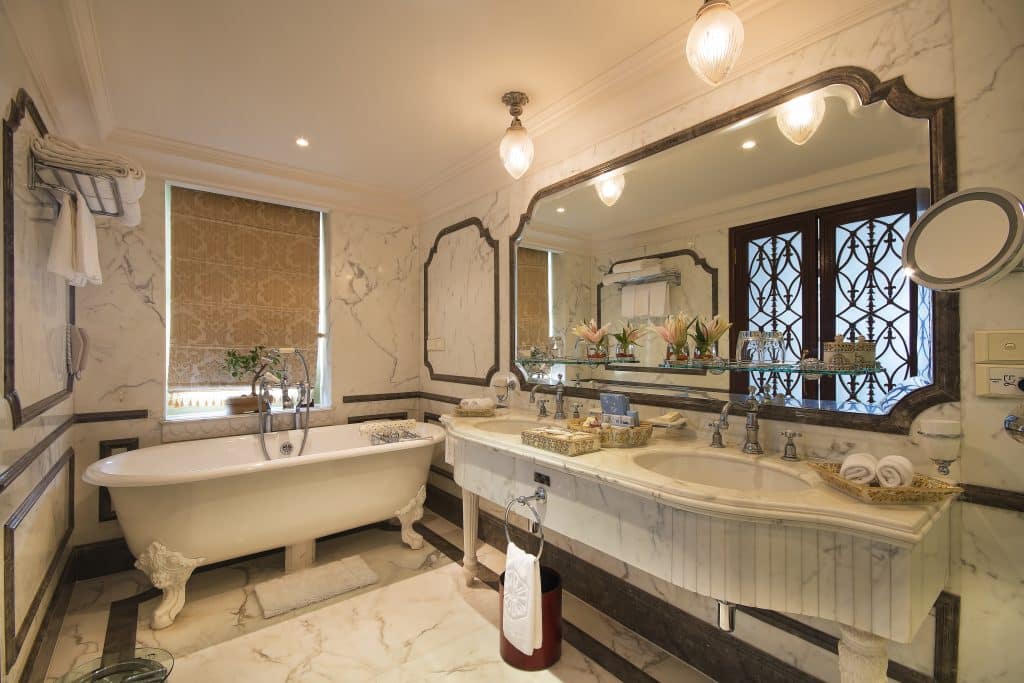 Taj Lake Palace Inde du nord salle de bain