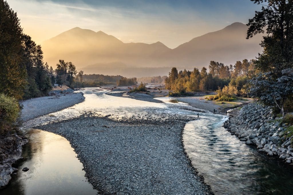 Chilliwack,River,At,Sunrise,On,The,First,Day,Of,Autumn