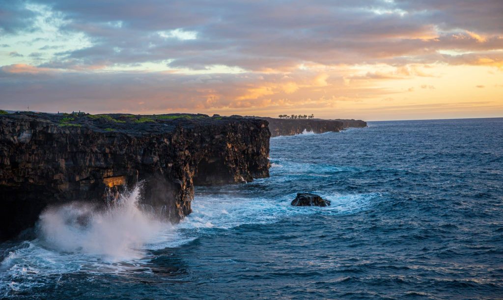 Volcanoes,National,Park,,Hawaii,,Volcanic,,Landscape,,Lava,Flows,,Kilauea,,Mauna