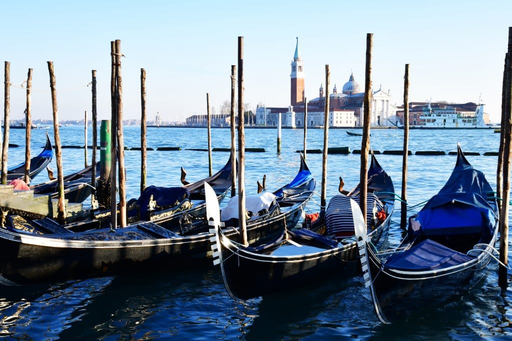 Venice,,Italy february,2020;,Close,Up,View,Of,A,Number,Of