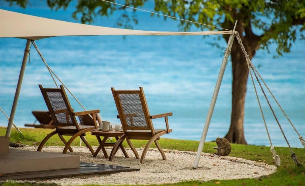 Amanwana Indonésie terrasse privée