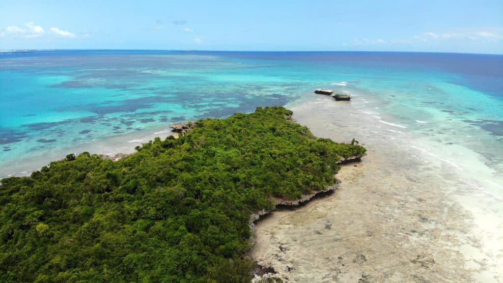 Aerial,View,From,Chumbe,Island,,Zanzibar,Archipelago