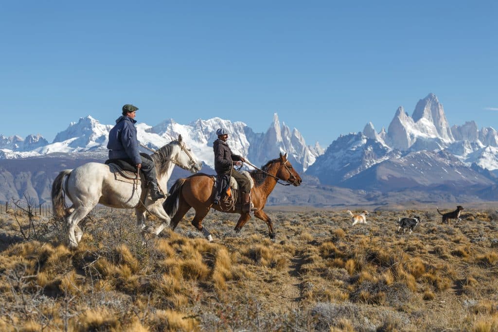 El,Chalten,,Argentina, ,April,16:,Gaucho,Against,The,Backdrop