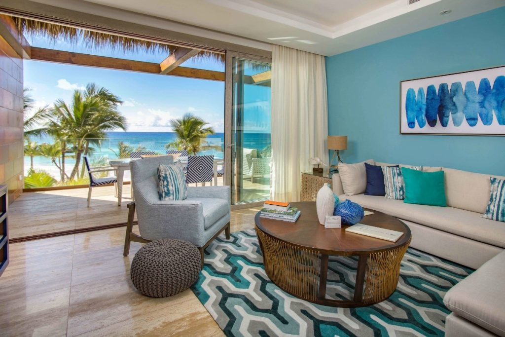 Eden Roc Cap Cana République dominicaine salon vue mer