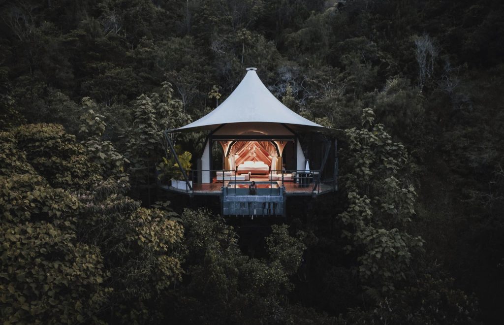 Colombie   Hôtel Bosko presidential mushroom vue de face