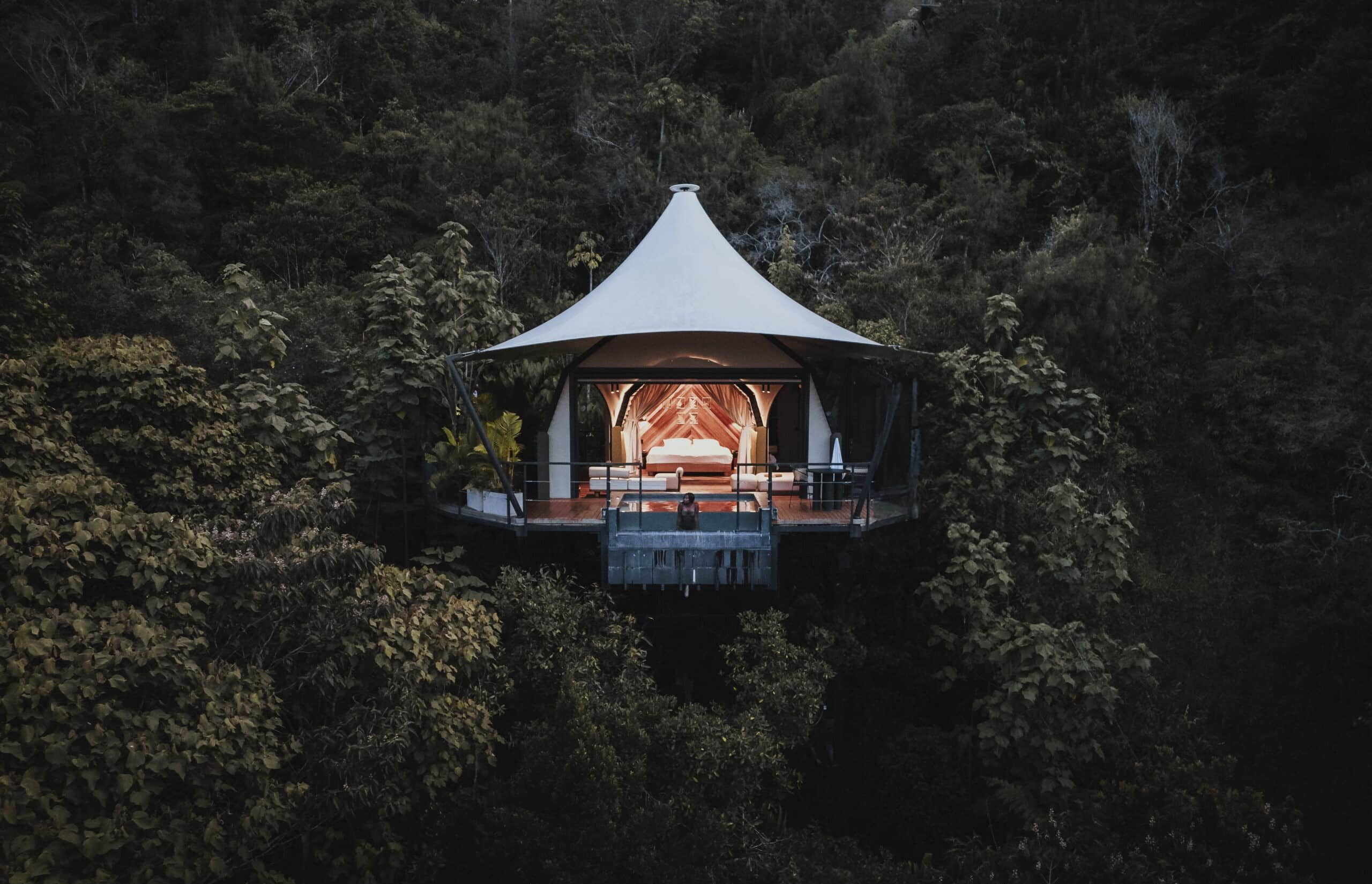 Colombie Hôtel Bosko presidential mushroom vue de face