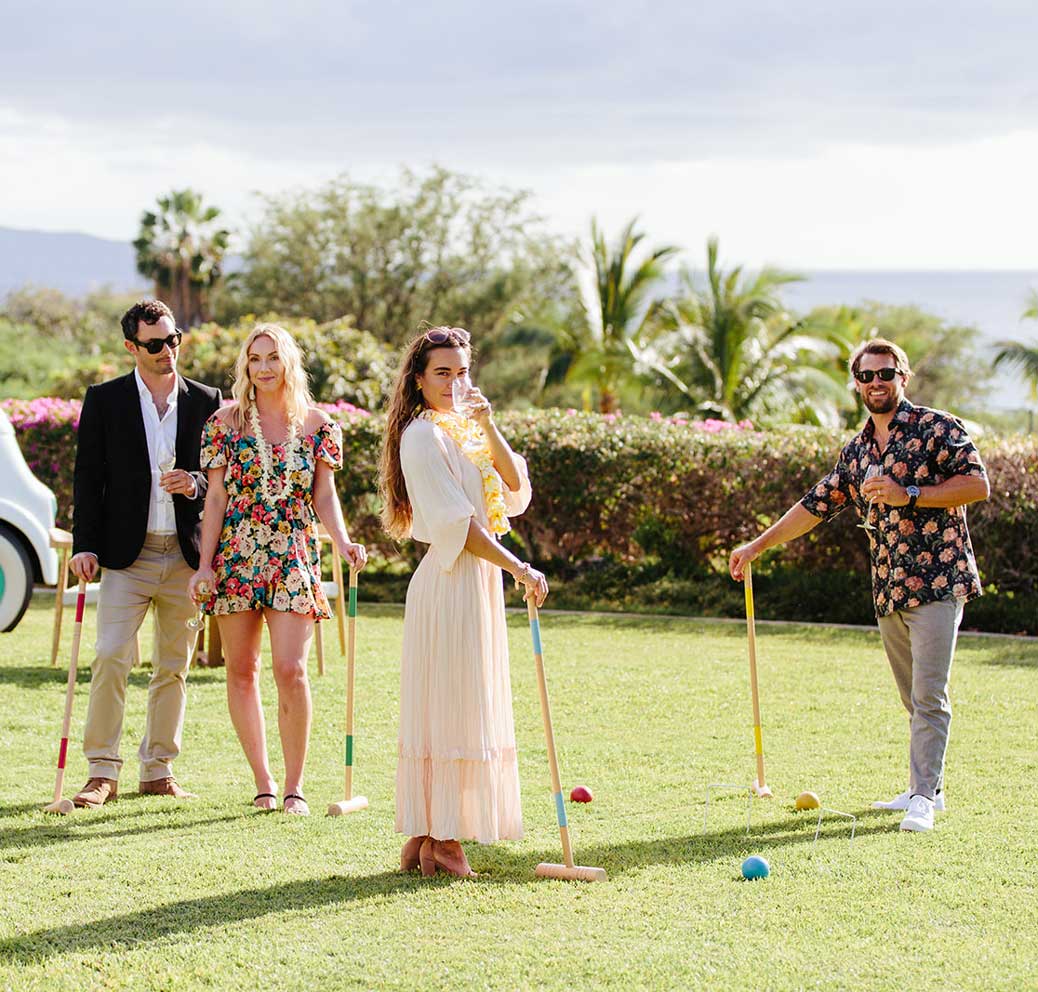 Wailea Relais & Châteaux Hawaï activité croquet