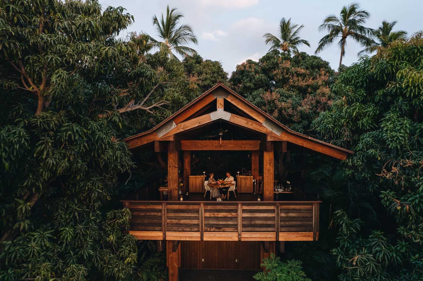 Wailea Relais & Châteaux Hawaï expérience diner suspendu