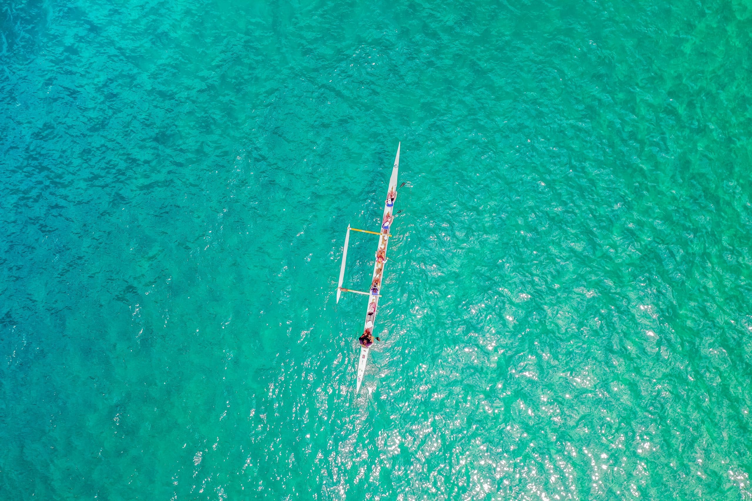 Wailea Relais & Châteaux Hawaï sortie en mer en pirogue traditionnelle