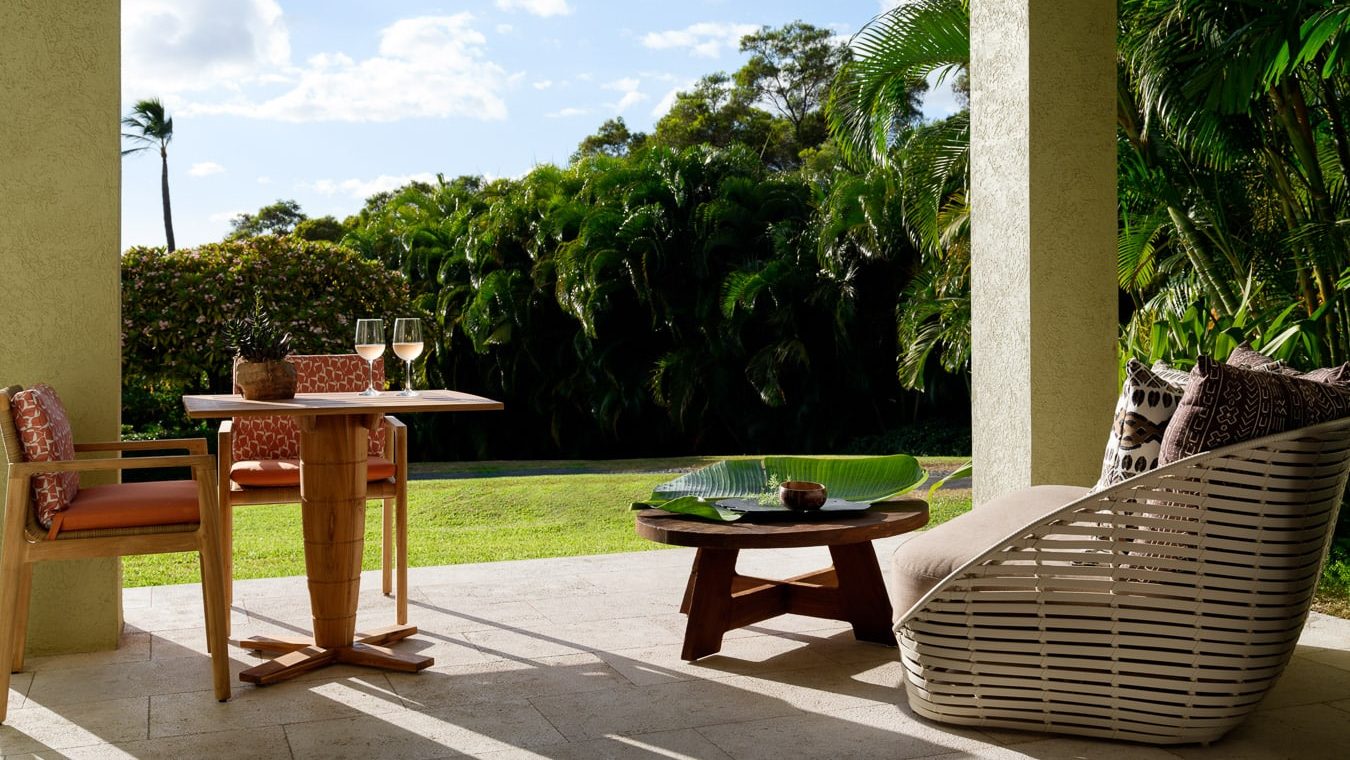 Wailea Relais & Châteaux Hawaï terrasse privée
