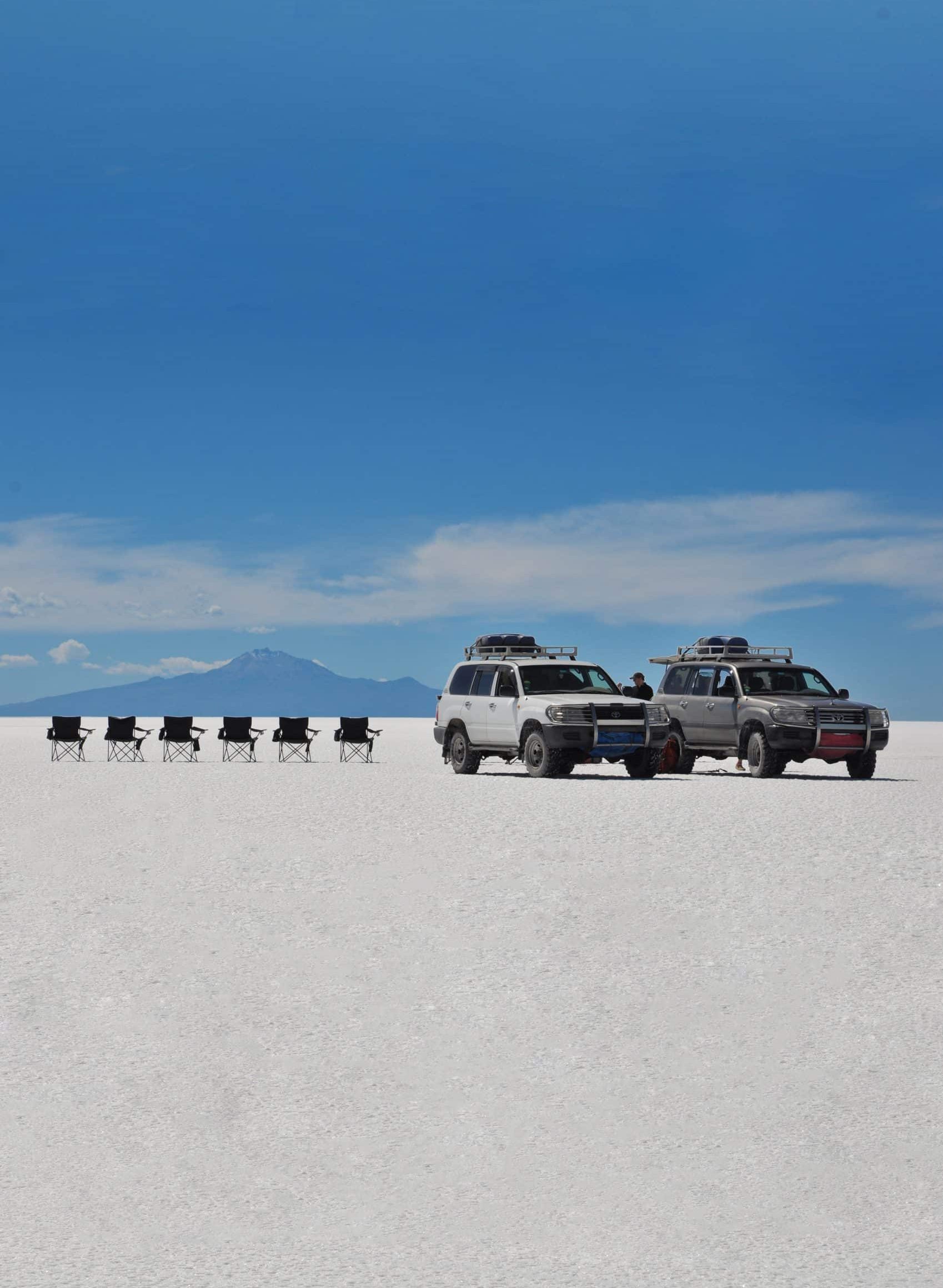 ©Explora Chili Bolivie 4x4 dans le salar d'Uyuni