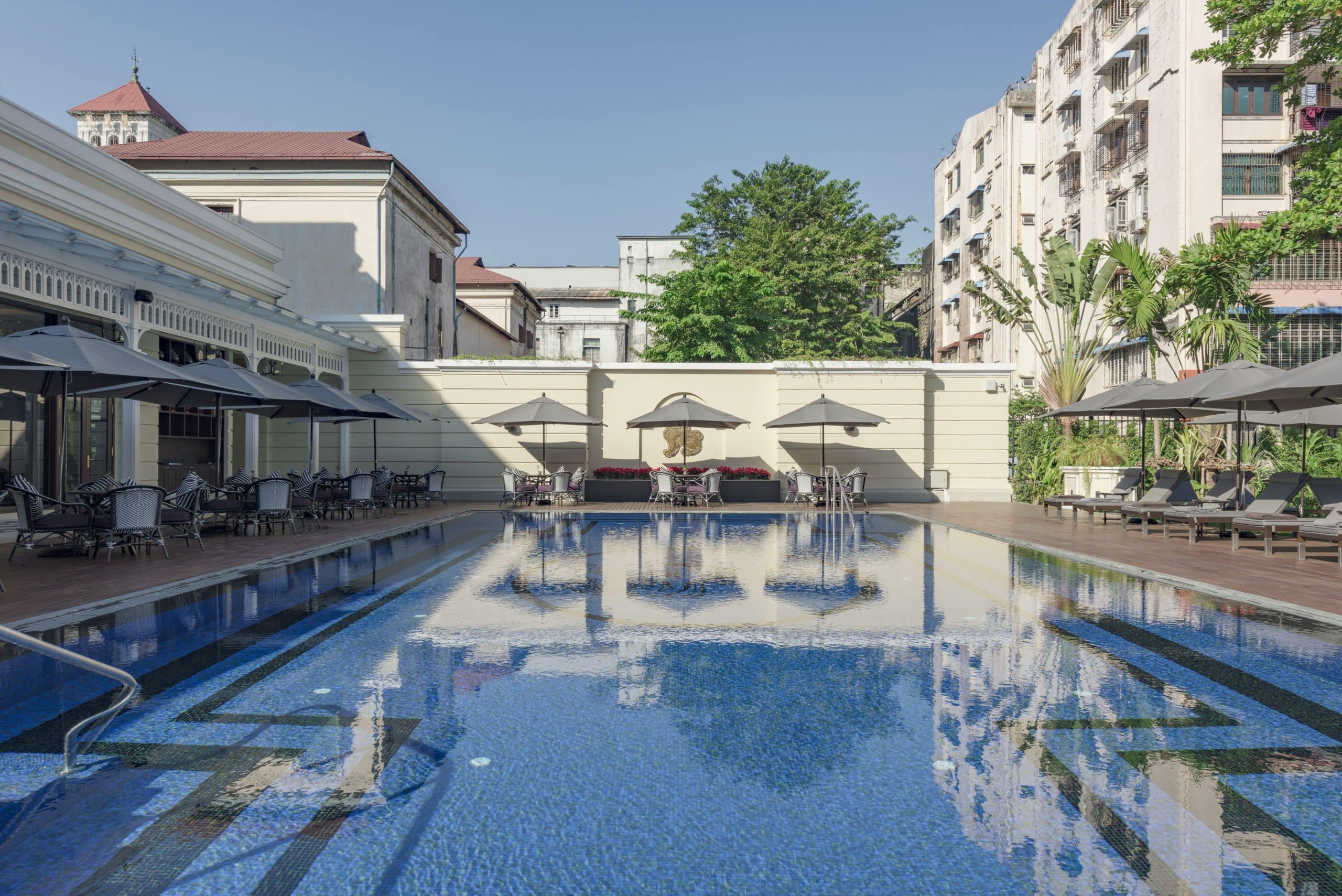 Birmanie Strand Yangon Hotel  Piscine 2