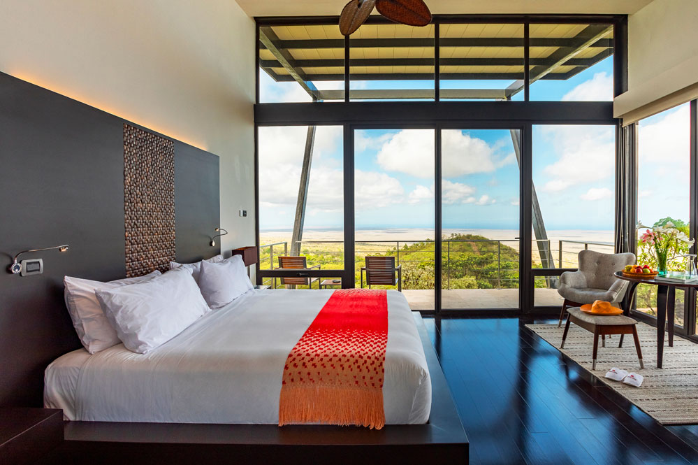 Equateur Galapagos Pikaia Lodge suite master vue ocean terrasse