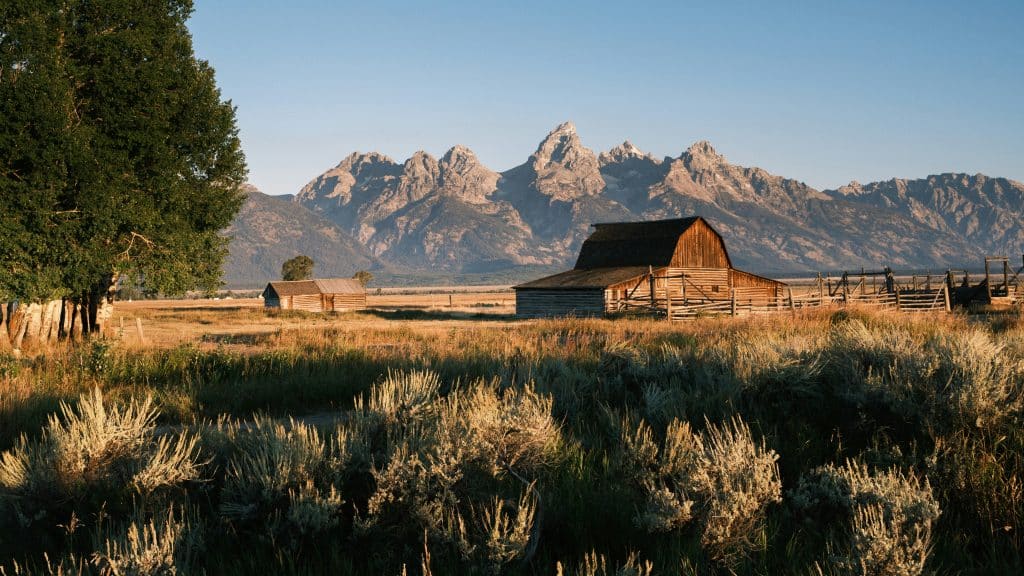 Etats Unis cowboy Wyoming ranch