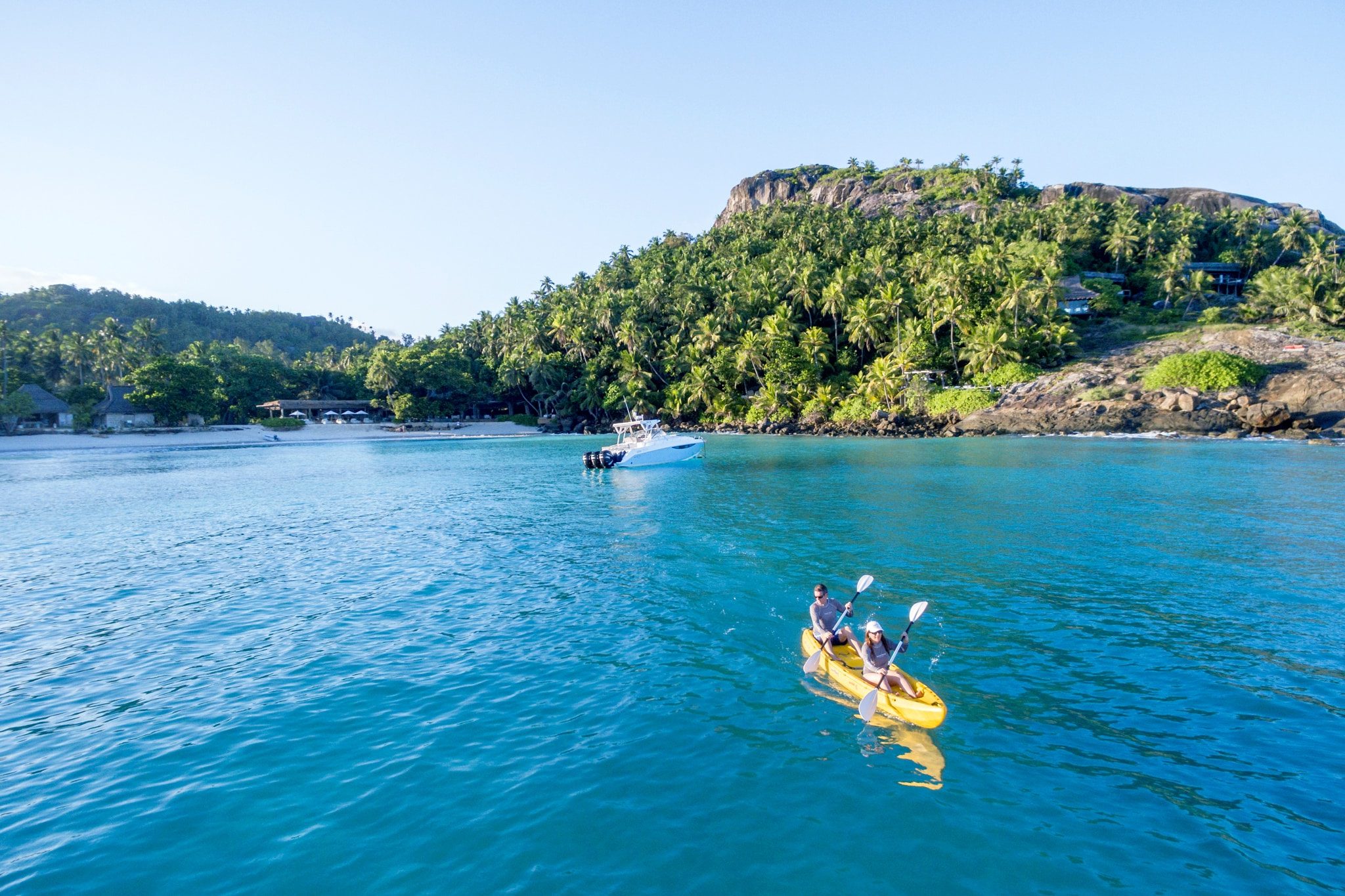 Seychelles North Island lagon kayak activites