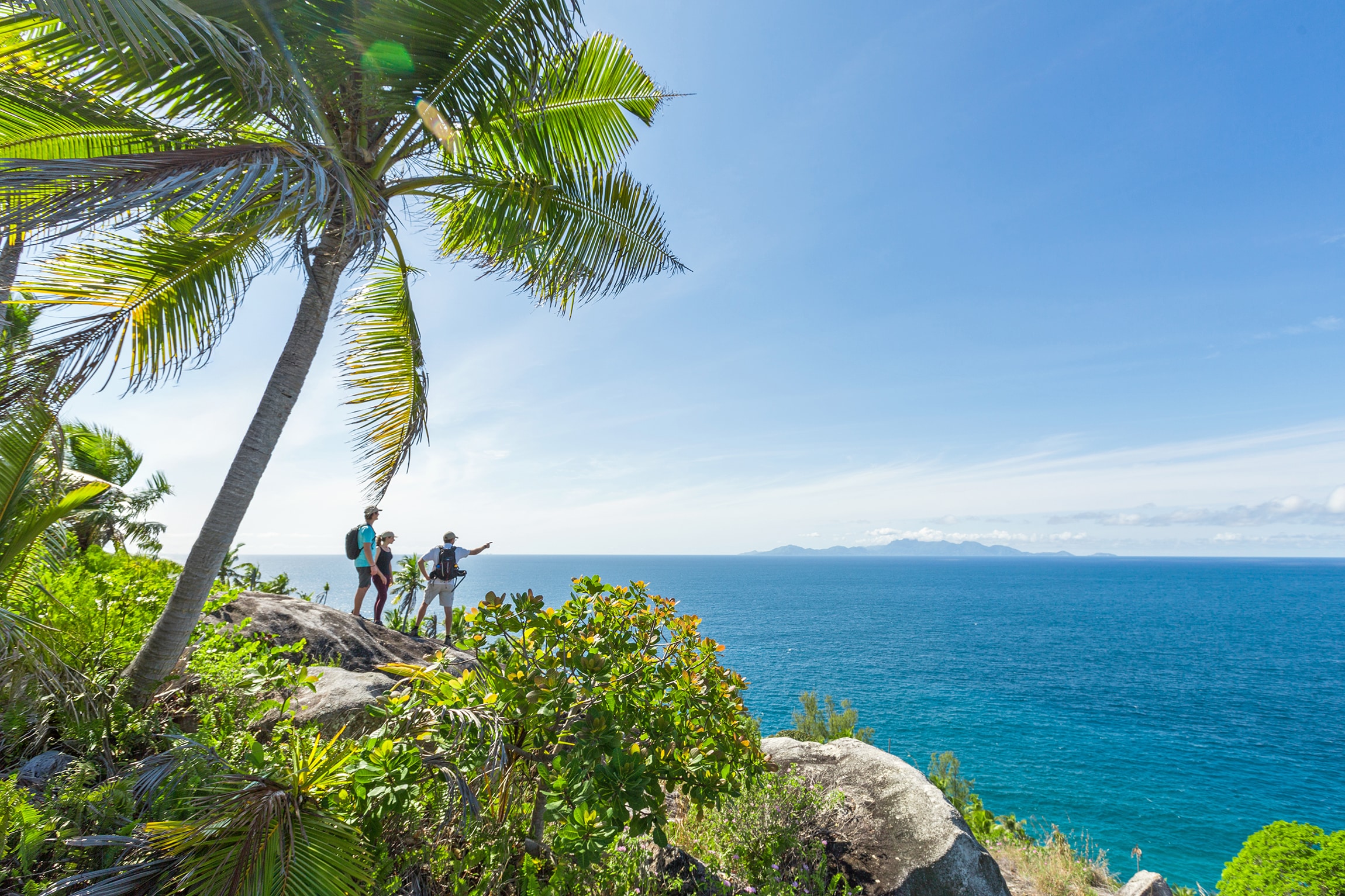 Seychelles North Island randonnee vue panoramique