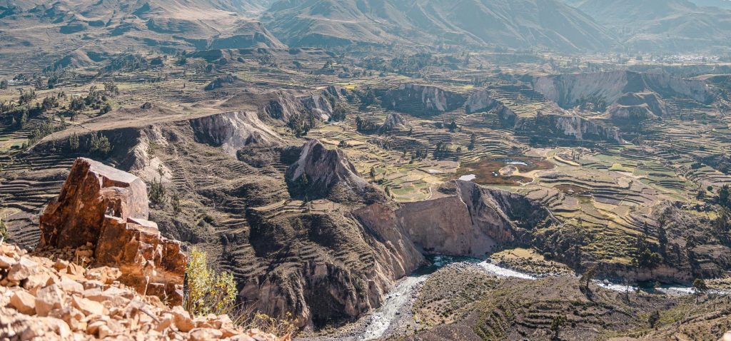 Balade équestre dans le Canyon de Colca point de vue