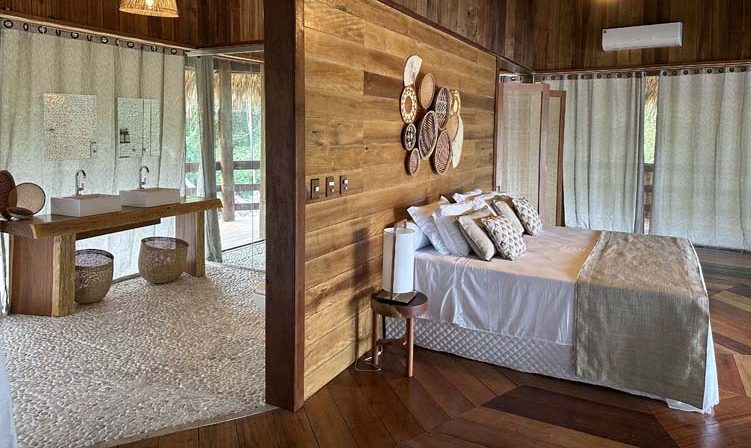 Juma Amazon Lodge Brésil chambre et salle de bain