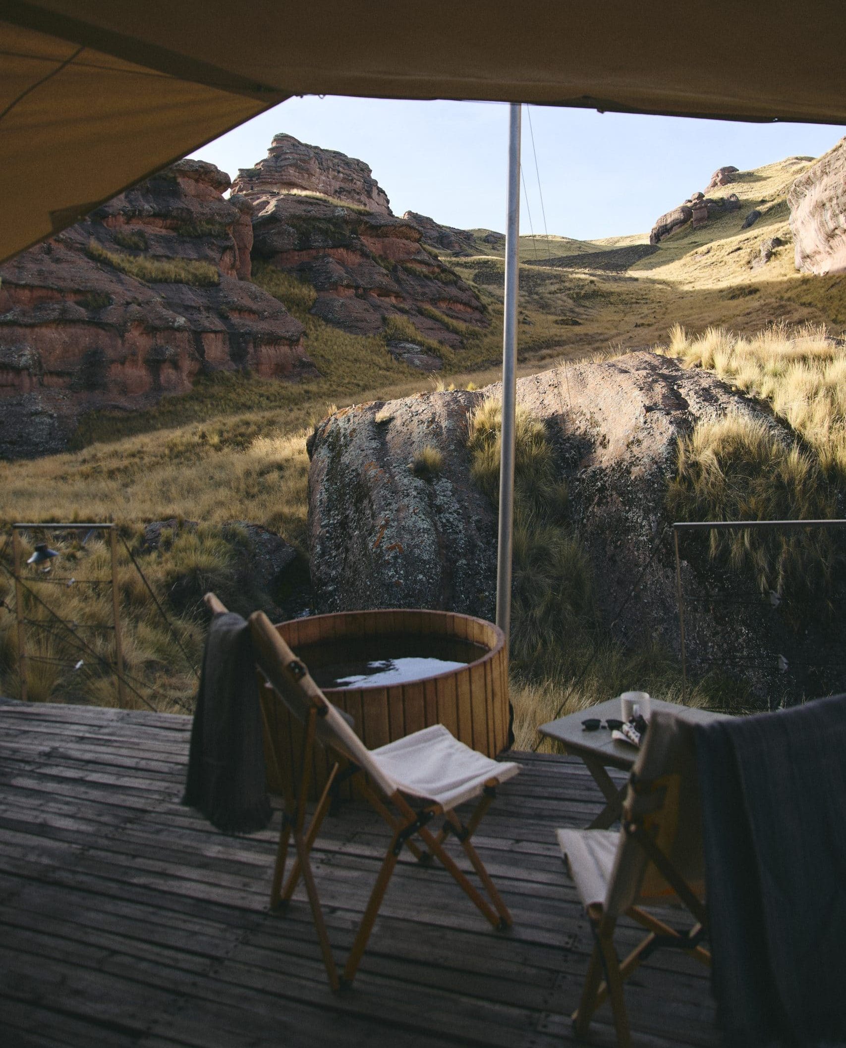 Tinajani Pérou bain exterieur